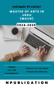 MAUD | Master of Arts In URDU 2024-25