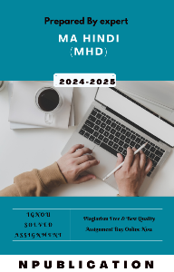 MHD | MA HINDI 2024-25