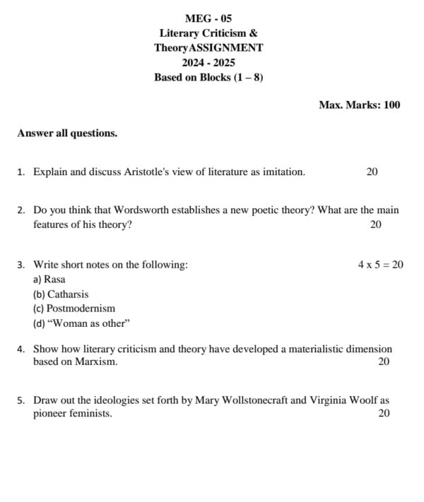 meg-05 solved assignment 2024-25