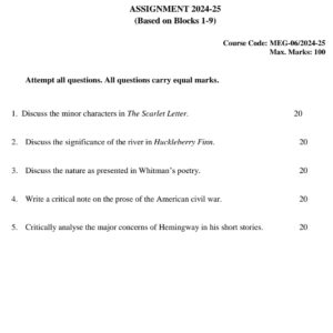 meg-06 solved assignment 2024-25