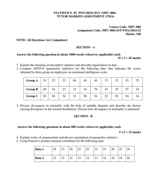 MPC-6 SOLVED ASSIGNMENT 2024-25