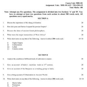 mhi-101 solved assignment 2024-25