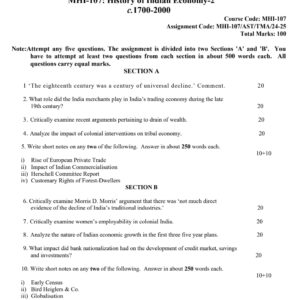 mhi-107 solved assignment 2024-25