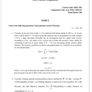 mec-203 solved assignment 2024-25