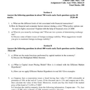 mec-110 solved assignment 2024-25