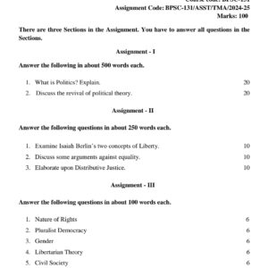 bpsc-131 solved assignment 2024-25