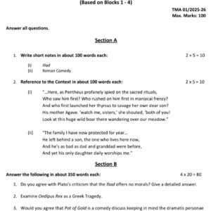 IGNOU BEGC-102 Solved Assignment 2025-26